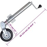  potporni kotač 60 mm s 2 potporne cijevi i 2 stezaljke | shoptok.hr