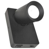  Zidna spot svetiljka TAFT 1xGU10/30W/230V USB crna | Eponuda.com