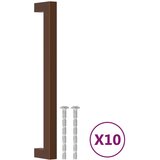 vidaXL Ročaji za omarico 10 kosov bron 192 mm nerjaveče jeklo, (21415849) Cene