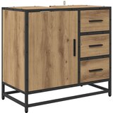 vidaXL Komplet pohištva za kopalnico s predalom 3 pcs artisan hrast | Shoptok.si