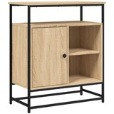 vidaXL Komoda dimljeni hrast 69x35x80 cm inženirski les | Shoptok.si