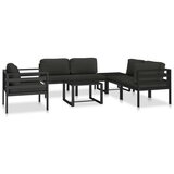  Modularna kutna sofa s jastucima 1 kom aluminijska antracit | shoptok.hr