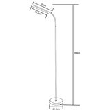 Zuma line SM-605-WH - led prigušiva podna lampa LED/10W/230V 3000/4500/6500K | Eponuda.com