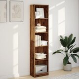  Regal za knjige boja starog drva 40x24x176 cm drveni | shoptok.hr