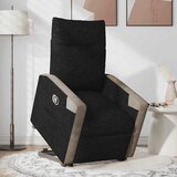  Naslonjač na podizanje od tkanine crni | shoptok.hr