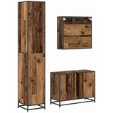  Set namještaja za kupaonicu 3 kom. Staro drvo 80 x 33 x 60 cm | shoptok.hr