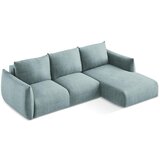 Makamii Plava sklopiva kutna garnitura (s desnim kutom/s ležaljkom) Leila – | shoptok.hr