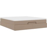 VidaXL Okvir kreveta s madracem cappuccina 160x200cm umjetna koža VidaXL Okvir kreveta s madracem cappuccina 160x200cm umjetna koža Slike