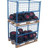  mrežast paletni nastavek, 4 stene, paletni nastavek 1200 x 800 mm, uporabna višina 605 mm | Shoptok.si