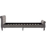 vidaXL Posteljni okvir siv žamet 100x200 cm | Shoptok.si