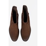 Sergio Leone Brown leather ankle boots with crinkled upper by | shoptok.hr