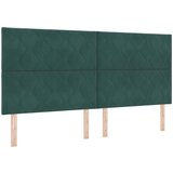 vidaXL vzglavje zasnova diamantnih blokov temno zelena 200 cm žamet, (22080629) | Shoptok.si