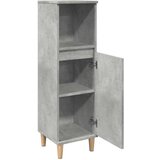 vidaXL Kopalniška omarica betonsko siva 30x30x100 cm inženirski les | Shoptok.si