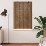 Rolo zavjesa sa zavjesama Smeđa 100 x 160 cm bambus | shoptok.hr