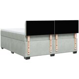  Krevet s oprugama i madracem svjetlosivi 180x200 cm baršunasti | shoptok.hr