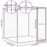  Mačja kletka 1,5x1,5x1,5 m pocinkano jeklo | Shoptok.si
