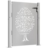  Vrtna vrata 100x150 cm Corten čelik Dizajn stabla | shoptok.hr