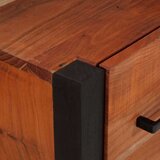 Ormarić Komoda 3 pcs Smeđa 110 x 30 x 75 cm Čvrsto drvo akacije | shoptok.hr