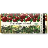 Zotter Schokoladen Bio čokolada drunter & drüber "Brusnice & konoplja"