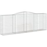  Lučne gabionske košare 9 kom 400x50x140/160cm pocinčano željezo | shoptok.hr