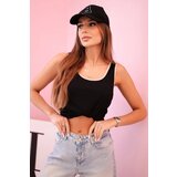Kesi Włoski Women's blouse with straps with decorative trim black | Shoptok.si