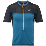 Asics Tehnička sportska majica 'FUJITRAIL' plava / žuta / siva / crna