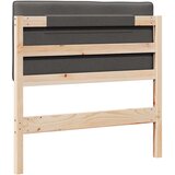  Tapecirani uzglavlje s uzglavljem Smeđa i tamno siva 80 cm | shoptok.hr