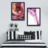 Wallity Uokvirena slika (2 komada), Soft Pink Set | shoptok.hr