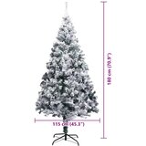  Umjetno božićno drvce Bijelo 180 cm PVC i Čelik i Plastika | shoptok.hr
