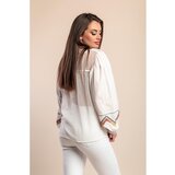 Fenzy Pamučna Mrežasta Bluza, Bijela | shoptok.hr