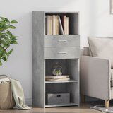  The Living Store Visoka omara betonsko siva 50x42,5x124 cm inženirski les - Visoka Omara, (21496203) Cene