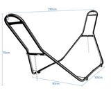  Kovinsko ogrodje za visečo mrežo, stojalo za visečo mrežo, nosilec za visečo mrežo 150 kg (samo ogrodje) | Shoptok.si