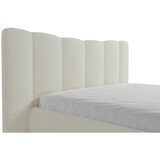 MID.YOU OBLAZINJENA POSTELJA 180 cm x 200 cm , les, tekstil, leseni material krem barve | Shoptok.si