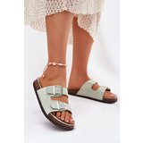 Boto Women's Mules With Buckles Mint Oliena | shoptok.hr