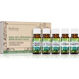 Saloos Set of 100% Natural Essential Oils Home Aroma First Aid Kit 5 pack | Shoptok.si