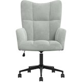  Stol za sproščanje svetlo siv žamet, (20701531) | Shoptok.si