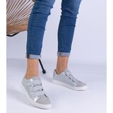 Gemre Silver women's sneakers with Velcro Iriza | shoptok.hr