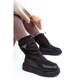 Boto Women's snow boots with thick sole black Lureta | Shoptok.si