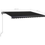  Samostojeća tenda na ručno uvlačenje 450 x 300 cm antracit | shoptok.hr