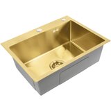 Rea Jekleno pomivalno korito Liam BRUSH GOLD | Shoptok.si