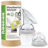 Haakaa ročna črpalka silikonska komplet s stekleničko 160 ml Cene