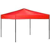 vidaXL Zložljiv vrtni šotor rdeč 3x3 m | Shoptok.si