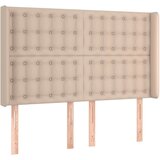  Box spring postelja z vzmetnico LED kapučino 140x200 cm, (20897110) | Shoptok.si
