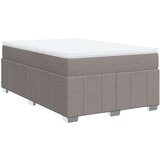 vidaXL Box spring postelja z vzmetnico taupe 120x190 cm blago, (21309669) | Shoptok.si