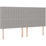  Krevet s oprugama i madracem svjetlosivi 200 x 200cm od tkanine | shoptok.hr