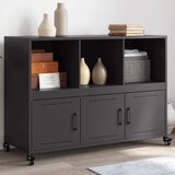 Maison Chic Komoda - Predalnik črna 100,5x39x72 cm jeklo, (21715529) | Shoptok.si