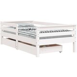 The Living Store Otroški posteljni okvir s predali bel 70x140 cm trdna borovina - Otroški Posteljni Okvir, (21625161) | Shoptok.si