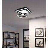 Eglo LED stropna svjetiljka Savatarila-Z 900025, LED 4x 2,7 W, RGB, 45 x 45 cm, crna | shoptok.hr