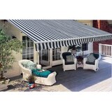 Maison Chic Ročno zložljiva tenda - Senčniki 300 cm modro/bela, (22038502) Cene