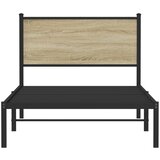  Metalni okvir kreveta bez madraca boja hrasta sonome 100x200 cm Slike